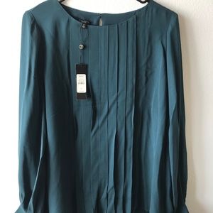 New Talbots Teal blouse with tags size 8